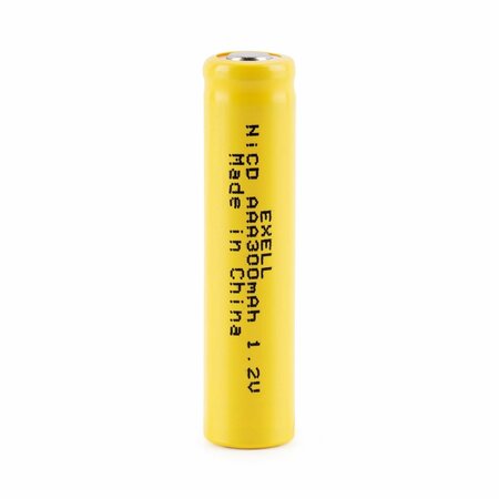 EXELL BATTERY AAA 1.2V 300mAh Flat Top Rechargeable Battery for Razor, FRS, Custom, DIY Pack EBC-309-0